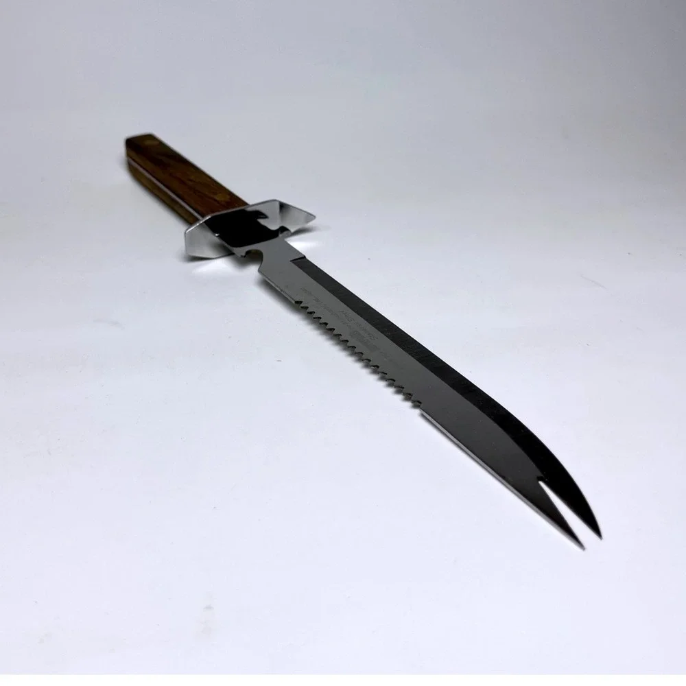 Vintage Haverhill's Mitsuboshi Japan Fishing Camp Knife Stainless Steel Wood